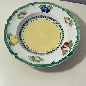 Villeroy & Boch French Garden Fleurence Large Rimmed Soup Bowl 8.75”
